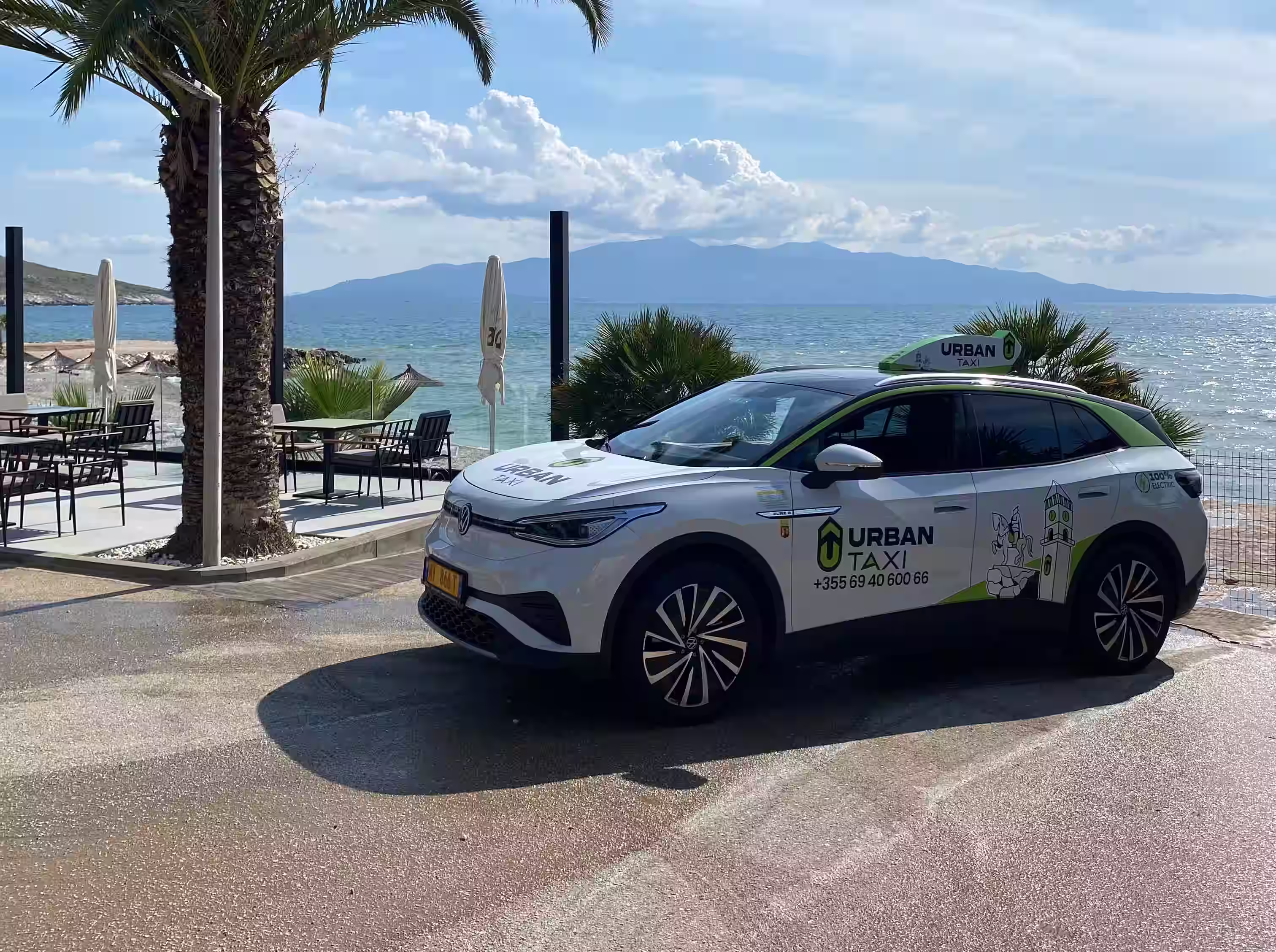 photo of Urban Taxi car in Saranda, touristic town in southern Albania